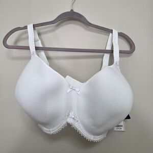 Elegant White Lace Trim Bra